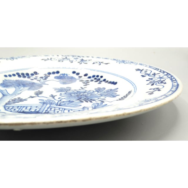 Ceramic 18th-Century Delftware Plates With Maker's Mark, a Pair For Sale - Image 7 of 8