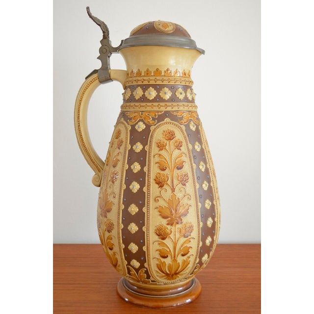 Rustic Antique Beer Mug from Villeroy & Boch For Sale - Image 3 of 11