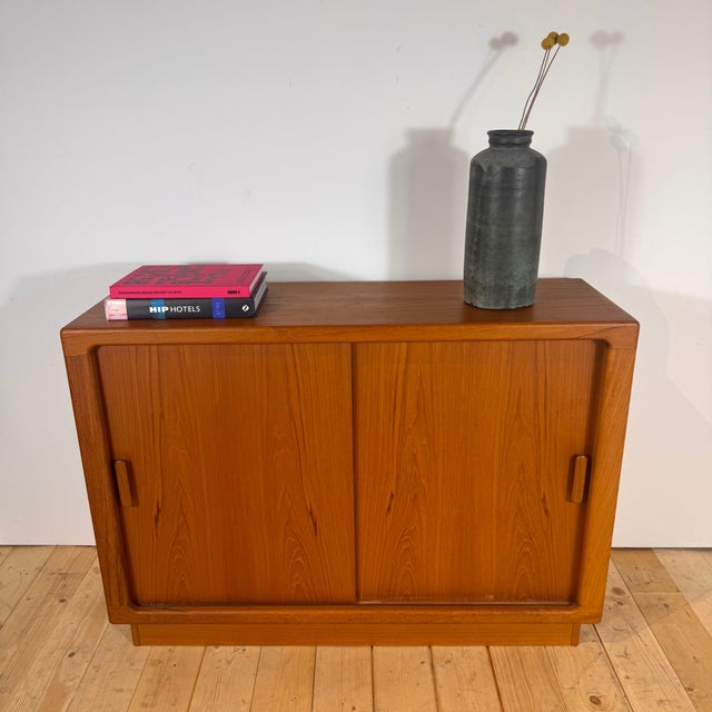 Danish Teak Sideboard with Sliding Doors, 1960s For Sale - Image 3 of 7