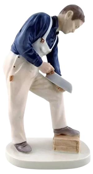 Figure Craftsman 2434 Carpenter from Bing & Grondahl, 20th Century