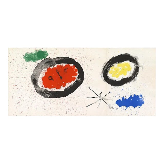 Joan Miro Lithograph, "Derriere Le Miroir No.139-140 Artigas" (1963) For Sale