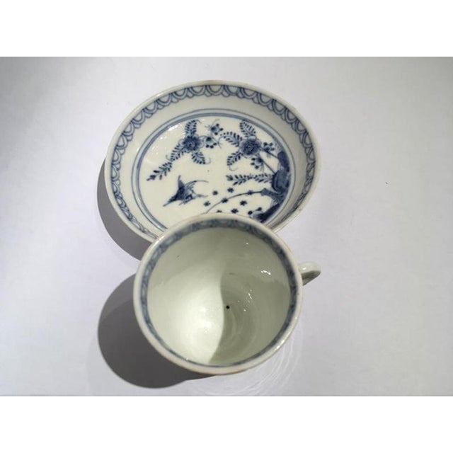 Mid-19th Century Porcelain Cup with Dish in White and Blue, Vienna For Sale - Image 11 of 18