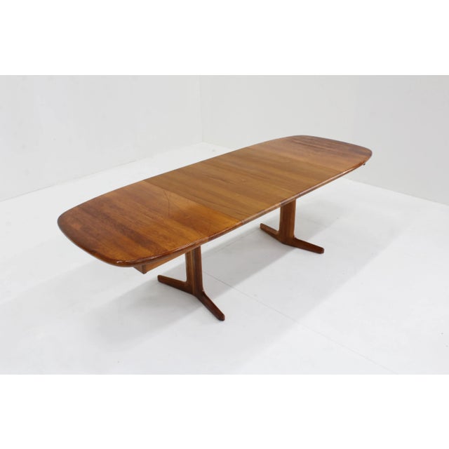 Vintage Danish Oval Extendable Dining Table in Teak, 1960s For Sale - Image 6 of 6