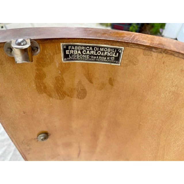 Wood Antique Italian Burled Wood Vanity Dressing Table With Mirror For Sale - Image 7 of 11