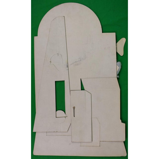Sz: 18 3/8"H x 11 1/4"W w/ easel-back c1950s Hand-made by Alexander Warren Montel (1921-2002)
