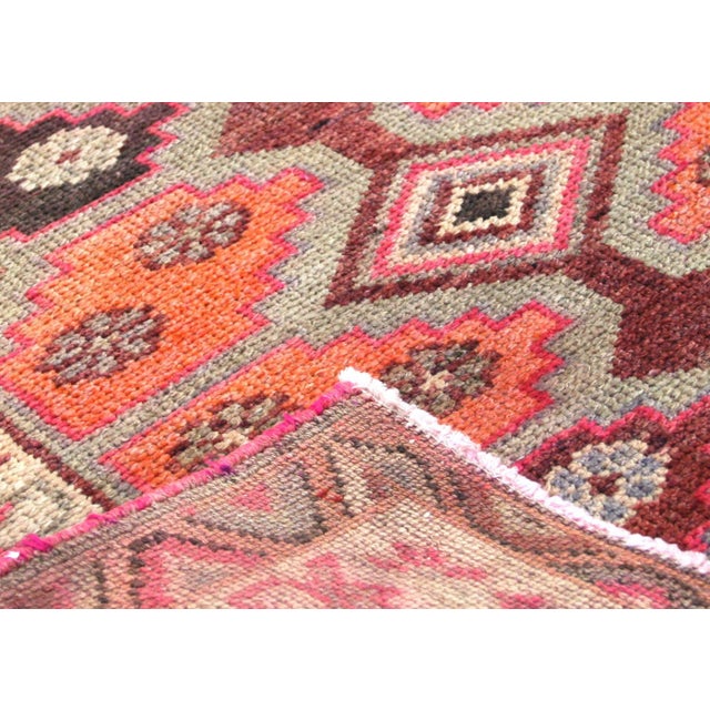 1960s Turkish Oushak Runner For Sale - Image 4 of 6