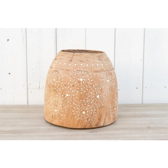 Farmhouse Antique Farmhouse Inlay Ghee Pot For Sale - Image 3 of 11