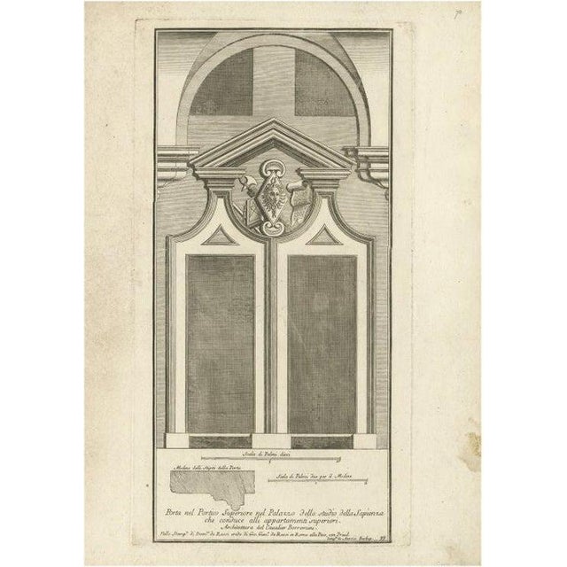 De Rossi, Palazzo Della Sapienza, 1710, Paper For Sale - Image 5 of 5