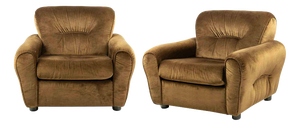 Vintage Italian Armchair Set, 1970s