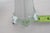 Eiffel Tower Vase White Glass With Slim Tapered Neck and Clear Footed Base 4828b For Sale - Image 18 of 18
