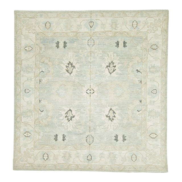Oushak Square Rug 8'11" x 9'4" For Sale