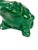 Vintage Emerald Green Painted Concrete Frog Garden Ornament For Sale - Image 12 of 13