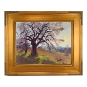Vintage American Impressionist Landscape Painting by Harry Barton