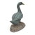 Mid-Century Modern Chinese Mud Goose or Duck Sculpture With Glass Eyes, 9.25" Chalkware For Sale - Image 3 of 10