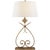 Transitional Suzanne Kasler by Visual Comfort Signature Harper Table Lamp in Gilded Iron with Linen Shade For Sale - Image 3 of 3