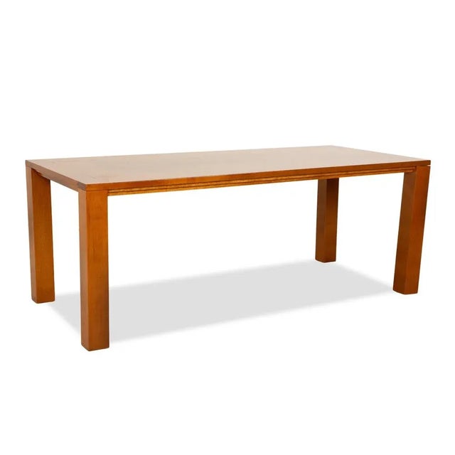 Modern Ora Blu Dining Table in Brown Wood from Lando For Sale - Image 3 of 16