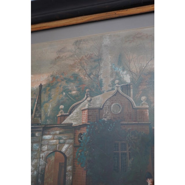 1900 - 1909 Vintage Hunt Scene Framed Art For Sale - Image 5 of 12