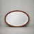 Details * Antique wall mirror * Solid mahogany frame * Oval form * Decorative satinwood string inlay * Original bevelled...