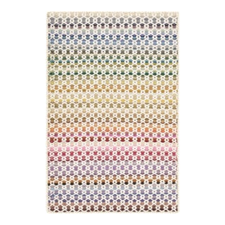 Dash & Albert by Annie Selke Poppy Multi Woven Wool Rug, 7' 6" x 9' 6" For Sale