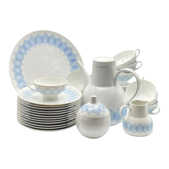 1960s Bjorn Wiinblad Lotus Azure for Rosenthal Studio-Line Coffee