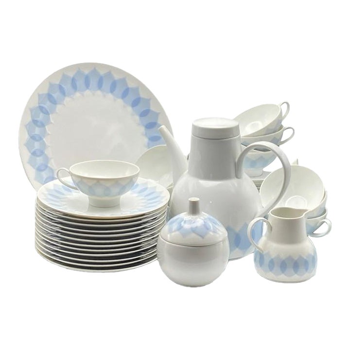 1960s Bjorn Wiinblad Lotus Azure for Rosenthal Studio-Line Coffee