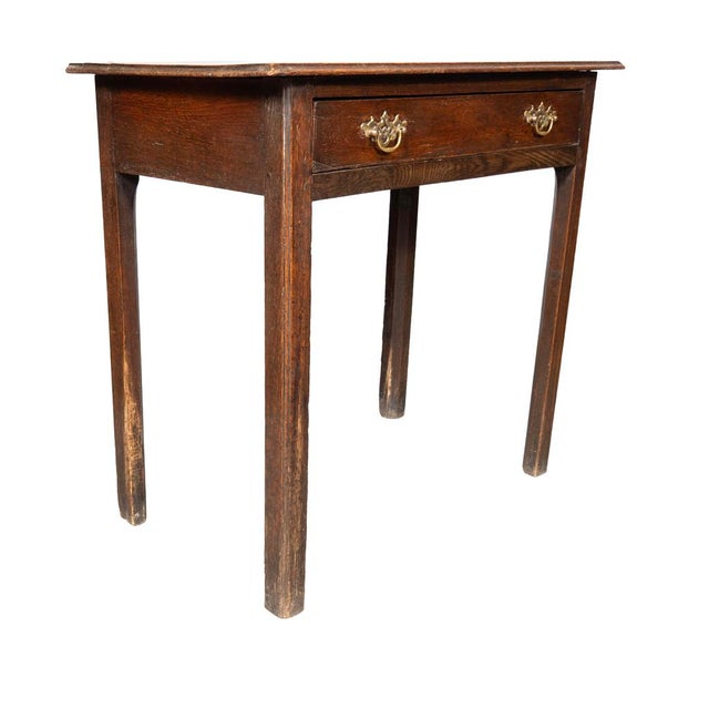 George III Oak Side Table For Sale - Image 4 of 11