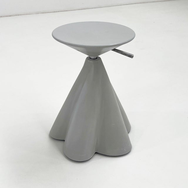 Gray Swivel Stool by Philippe Starck for Presence Paris/ Loréal, 1980s For Sale - Image 8 of 11