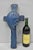 Vintage Religious Jesus Sculpted Resin Blue Mid Century Modern Wall Crucifix Cross. Circa Mid 20th Century. Measurements:...