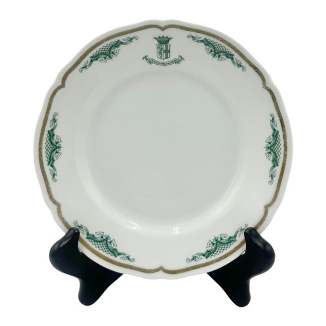 Vintage Grand Hotel Et De Milan Italy Plate 6.5"d For Sale - Image 12 of 12