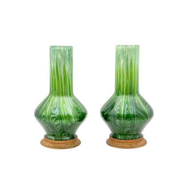 Series 5032 Vases with Titania Decor by Johann Loetz Witwe, 1907, Set of 2 For Sale - Image 10 of 10