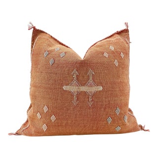 Moroccan Sabra Cactus Silk Pillow Cover For Sale