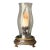 1970s Patinated Brass Hurricane Candle Holder by Chapman For Sale