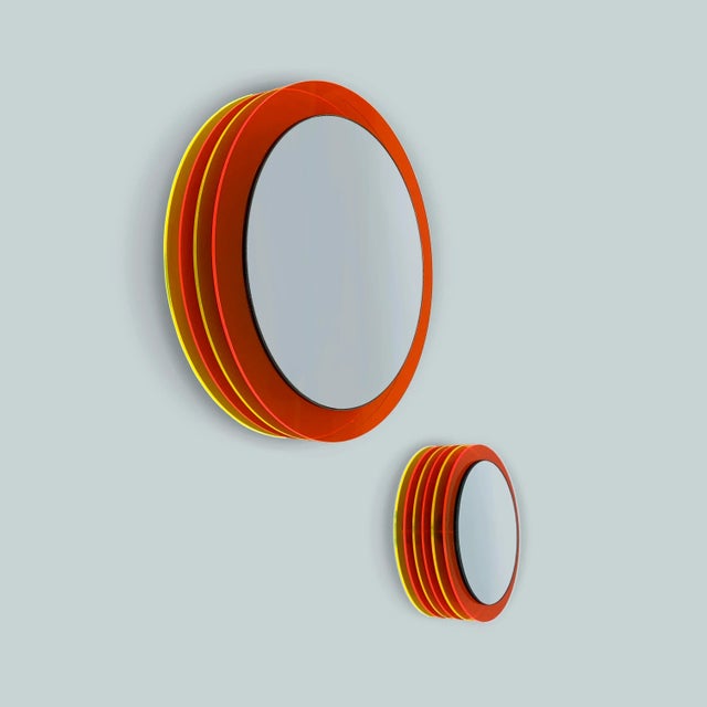 Set Anto Sunset Wall Mirrors by Andreas Berlin, Set of 2 For Sale - Image 10 of 10
