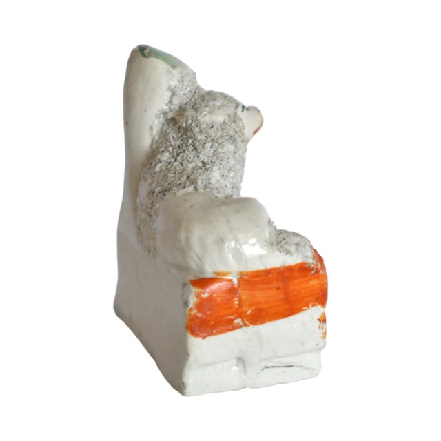 Fitz the Fairing Staffordshire Poodle and His Portrait by Susannah Carson For Sale In San Francisco - Image 6 of 11