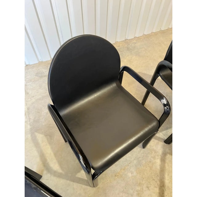 Gae Aulenti Set of 6 Gae Aulenti for Knoll International 'Orsay' Dining Chairs 1984, Signed For Sale - Image 4 of 17