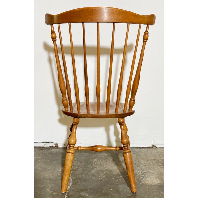 Ethan Allen Early American Comb Back Windsor Side Chair Chairish