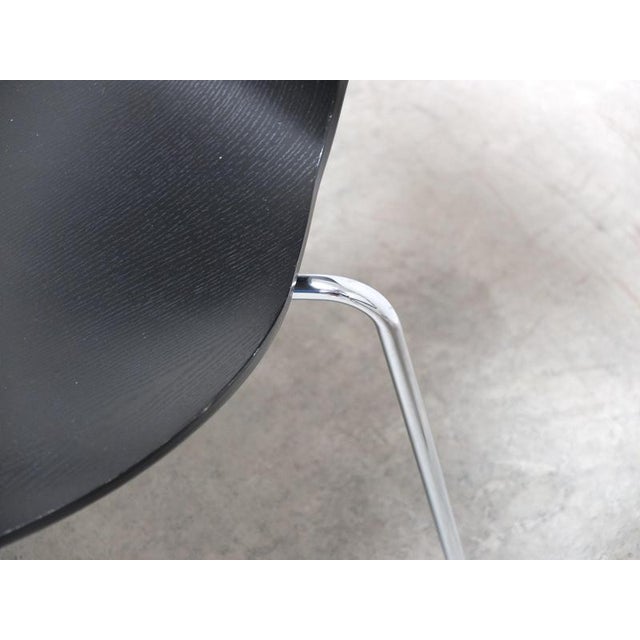 Vintage Black Series 7 Chairs by Arne Jacobsen for Fritz Hansen, 1955, Set of 4 For Sale - Image 9 of 18