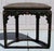 Antique 19th Century Chinese Brown Lacquer Demi-Lune Console Table | Hand-Painted Gilt Decor For Sale - Image 9 of 17
