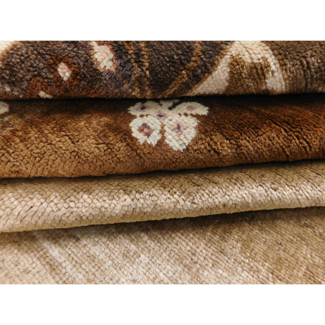 Hand Knotted Vintage Turkish Oushak Rug in Natural Tone, 7'6"x 10'6" For Sale - Image 11 of 12