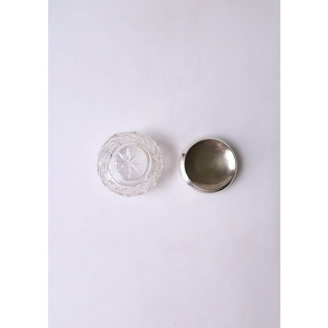 Sterling Silver Crystal Vanity Jar Box J E Caldwell For Sale - Image 11 of 12