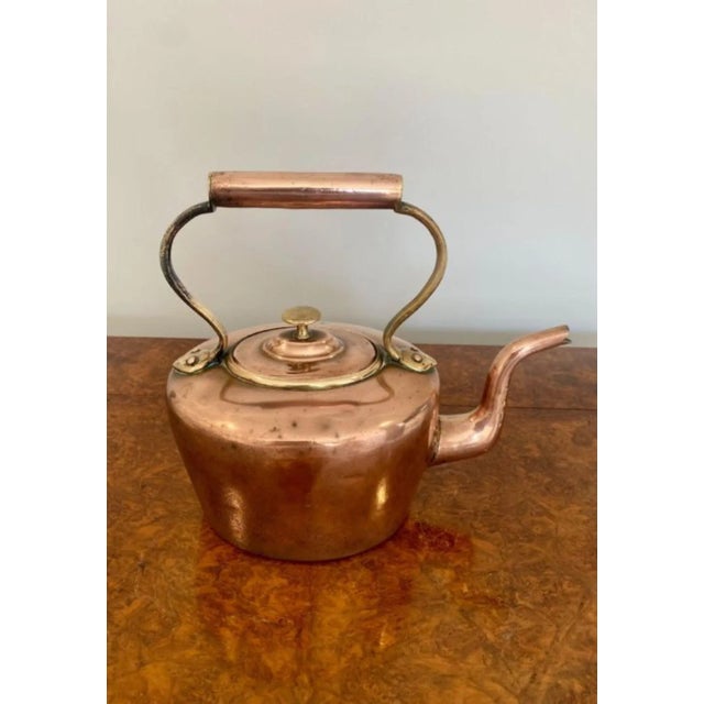 Antique George III Copper Kettle, 1800s For Sale - Image 4 of 5