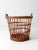 Vintage Wicker Basket For Sale - Image 4 of 11