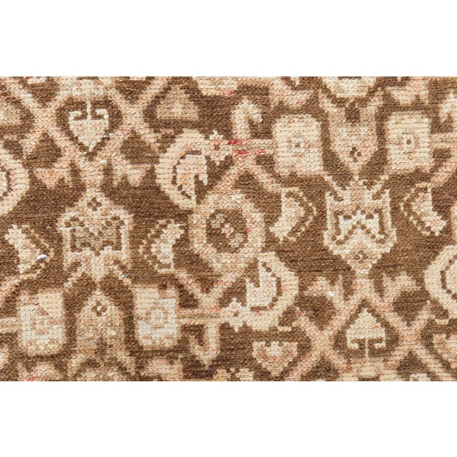Doris Leslie Blau Malayer Antique Allover Warm Tan Hand-Knotted Runner - c. 1920 For Sale - Image 10 of 10