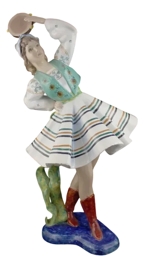 Ceramic Figure of a Dancing Girl from Le Bertetti, 1940s