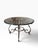 Antique Italian Pietra Dura Inlaid Marble & Wrought Iron Dining Table. Genuine inlaid marble on a well worn clear coated...