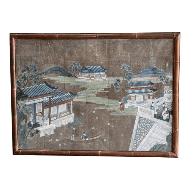 China Trade 18th – Early 19th Century Wallpaper Panel For Sale