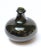 Mid-Century Modern Vintage Bulbous-Form Blown Green Glass "Onion" Bottle For Sale - Image 3 of 9