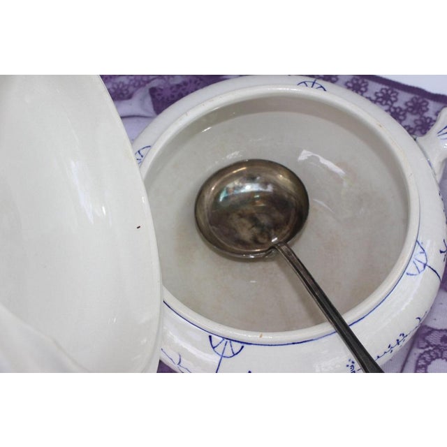 Belgian Porcelain Tureen from Boch Frères, 1930s For Sale - Image 4 of 9