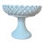 Antique Challinor, Taylor & Co. White Milk Glass Pedestal Compote With Enamel Floral Interior For Sale