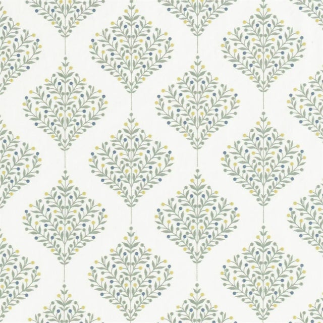 Sanderson Orchard Tree Fabric in Gardenia Green For Sale